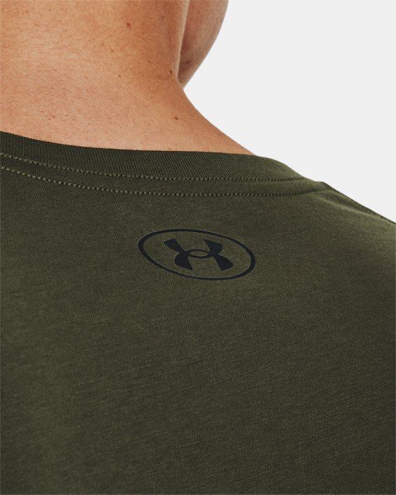 Men's UA Sportstyle Logo Short Sleeve, Green, pdpMainDesktop image number 3